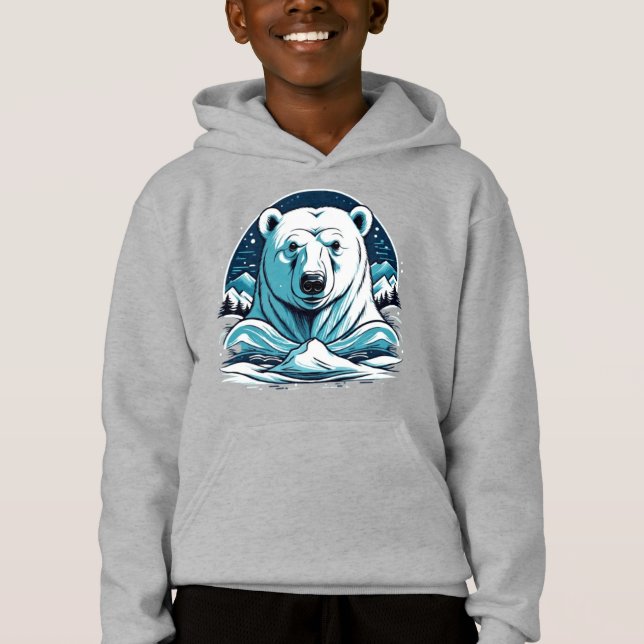 Camiseta Camisa-T do urso polar (Frente)