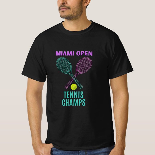 Camiseta Camisa-T dos Campos Abertos de Tênis Miani (Frente)