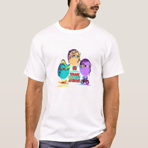 Camiseta Camisa-T dos Homens da Caricatura de Transporte Mo