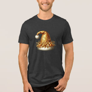 Camiseta Camisa-T dos Homens do Dourado Chapéu