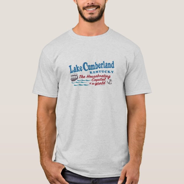 Camiseta Camisa-T dos Homens do Lago Cumberland (Frente)
