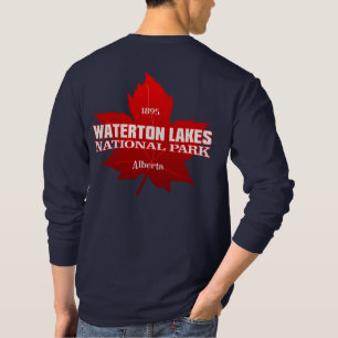 Camiseta Camisa-T dos Lagos Waterton NP (folha de bordo)