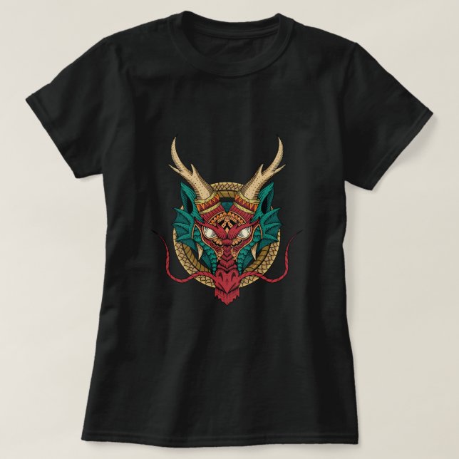 Camiseta Camisa-T-Dragoon feminino (Frente do Design)