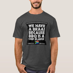 Camiseta Camisa-T Engraçada de CHURRASCO da Família Áfri