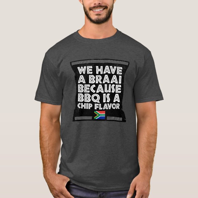 Camiseta Camisa-T Engraçada de CHURRASCO da Família África  (Frente)