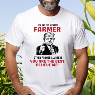 Camiseta Camisa-T Engraçado do Maior Agricultor