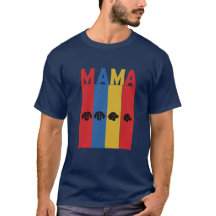 Camisa-T Escura Básica da MAMA
