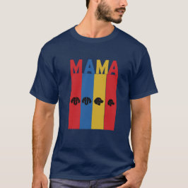 Camiseta Camisa-T Escura Básica da MAMA