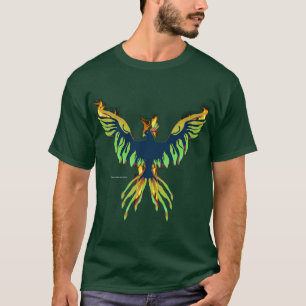 Camiseta Camisa-T Escura Masculina 3D