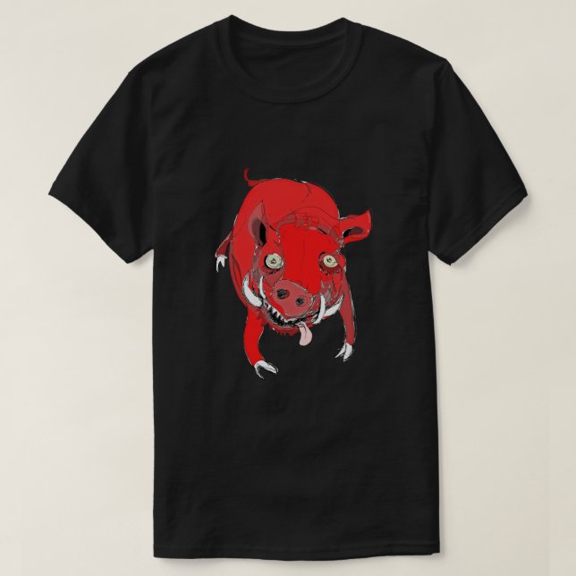 Camiseta Camisa-T Essencial De Razorback (Frente do Design)