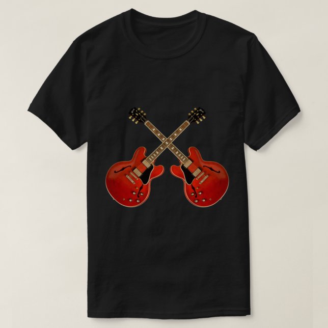 Camiseta Camisa-T essencial do Red Gibson es (Frente do Design)