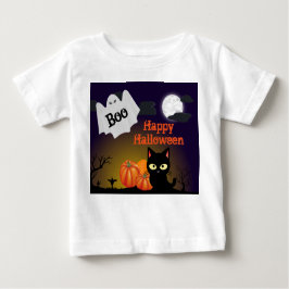Camiseta Camisa-T Fantasma do Halloween das Crianças Bonita
