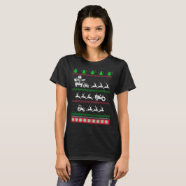 Camiseta Camisa-T Feia de Farmer de Natal