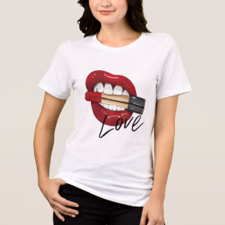 Camiseta Camisa-T feminina casual do Vibes - Perfeita para 