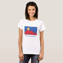 Camisa-T feminina da cidade de Pocatello Idaho
