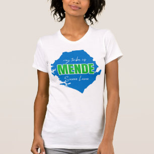 Camiseta Camisa-T feminina da mende tribo