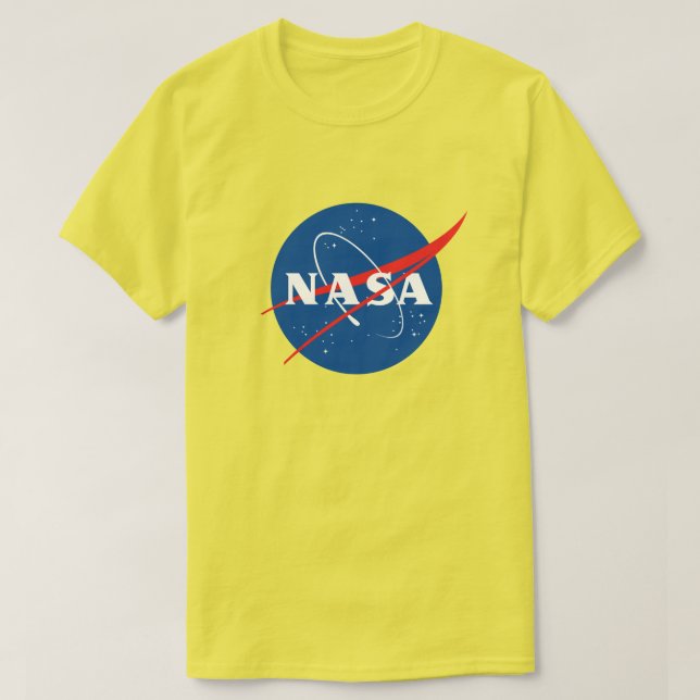 Camiseta Camisa-T feminina da NASA (Sun Yellow) (Frente do Design)
