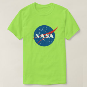 Camiseta Camisa-T feminina da NASA (Verde boreal)