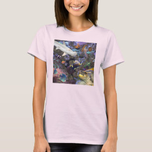 Camiseta Camisa-T feminina da vida marinha