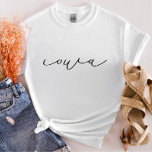 Camiseta Camisa-T feminina do estado de Iowa<br><div class="desc">Estamos sempre a adicionar novas designs diariamente!</div>