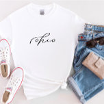 Camiseta Camisa-T feminina do estado de Ohio<br><div class="desc">Estamos sempre a adicionar novas designs diariamente!</div>