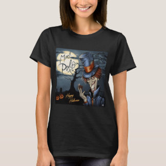 Camiseta Camisa-T feminina do Halloween Pazzo Poker
