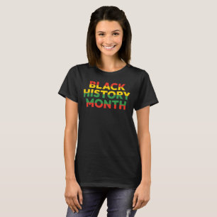Camiseta Camisa-T feminina do mês da história negra
