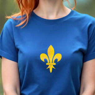 Camiseta Camisa-T feminina Fleur de Lis