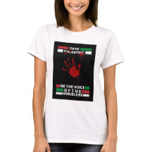Camisa-T feminina livre na Palestina | Salvar Gaza