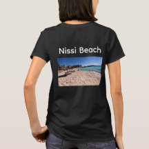 Camisa-T feminina (praia de Nissi, Ayia Napa)
