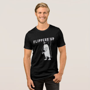 Camiseta Camisa-T "Flippers Up" - Teto Gráfico de Rebelião 
