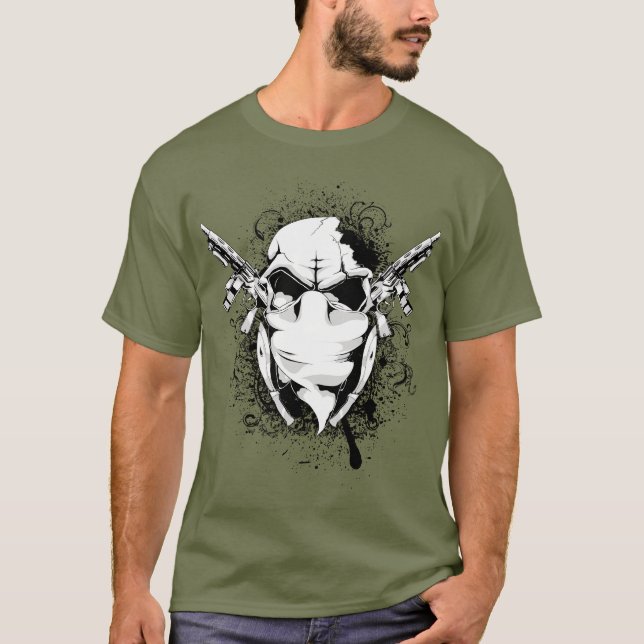 Camiseta "Camisa-T frontal Design 3D Negrito | Dinâmico e c (Frente)