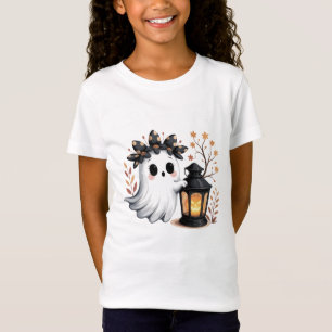 Camiseta Camisa-T Ghost Cute Whimsical Halloween Kids