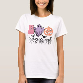 Camiseta Camisa-T Ghost Ghost do Halloween de Boo Bonito