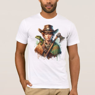 Camiseta Camisa-T Gótica de Espinhos e Rosas