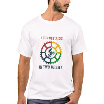 Camisa-T Gráfica De Ciclismo De Vintage Rústica