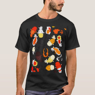 Camiseta Camisa-T Gráfica De Peixe-Anjo Japonês
