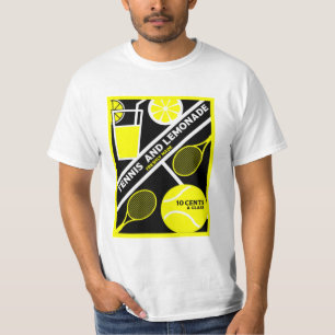 Camiseta Camisa-T Gráfica Do Jogador De Tênis
