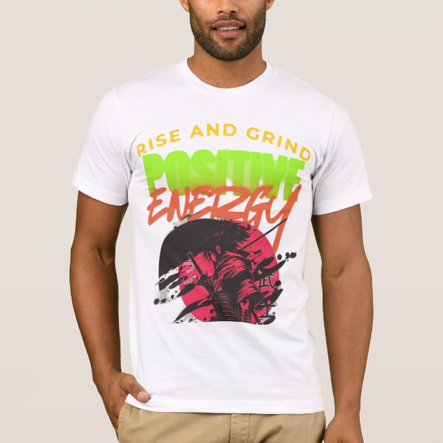 Camiseta Camisa-T Gráfica Motivacional (Frente)