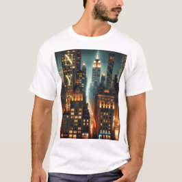Camiseta Camisa-T Gráfica NYC - Design Nova Iorque Icônico