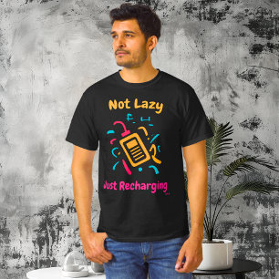 Camiseta Camisa-T Gráfica Pop de Recharge Vibrante
