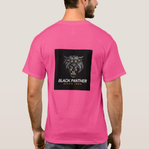 Camiseta Camisa-T Gráfica Preta do Pantero Preto