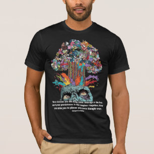 Camiseta Camisa-T Gráfica Psicodélica De Arte Crônica