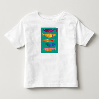 Camiseta Camisa-T Gráfico de Peixes