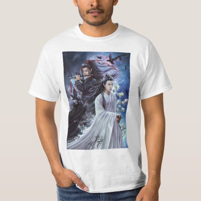 Camiseta Camisa-T impressa - Na moda A (Frente)