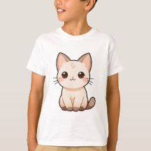 Camisa-T Impressão de Gato Gato Gato-Gato para Ama