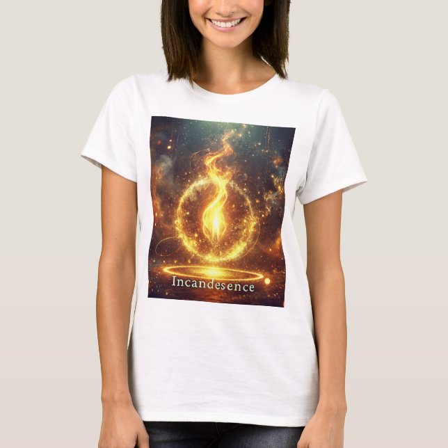 Camiseta Camisa-T "Incandescendência" - Energia Radiada (Frente)