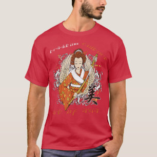 Camiseta Camisa-T Kimono Samurai da Geisha Kawaii