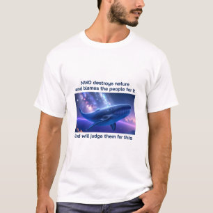 Camiseta Camisa-T (leve) de baleia