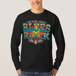 Camiseta Camisa-T Longa De Alma De Rock Blues